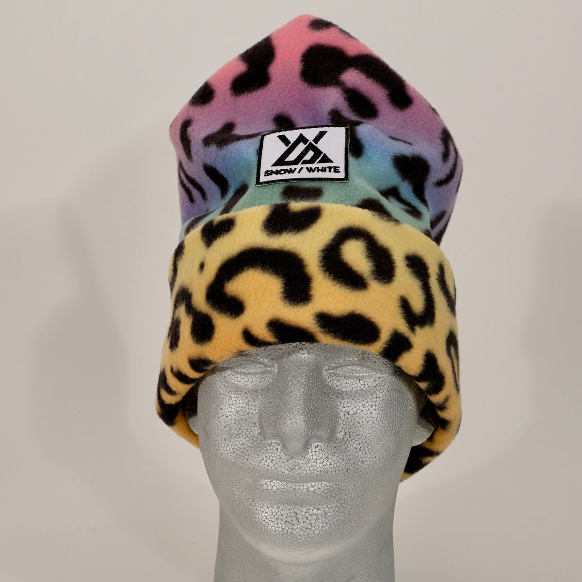 Disco Leopard 4 Point Beanie – Snow White Technologies