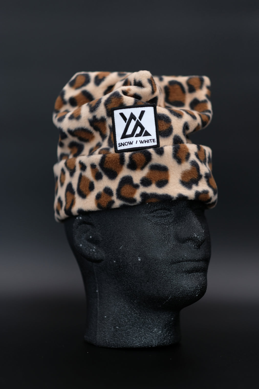 Leopard 4 Point Beanie