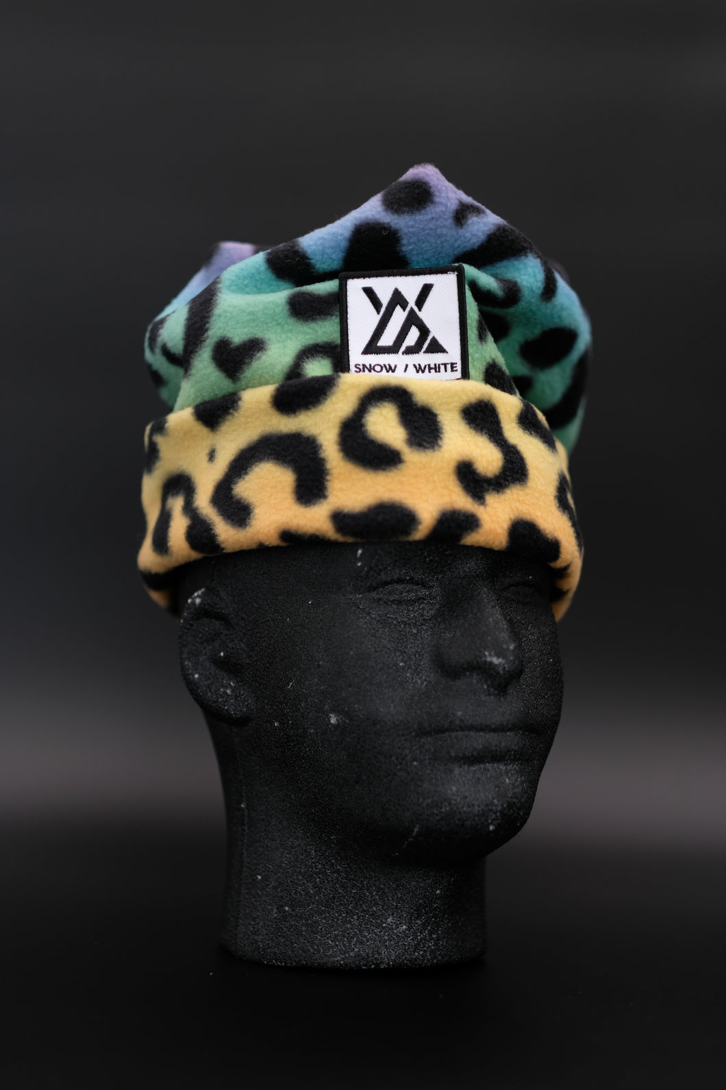 Disco Leopard 4 Point Beanie