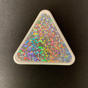 Sticker for EndCap - Silver Glitter Hologram